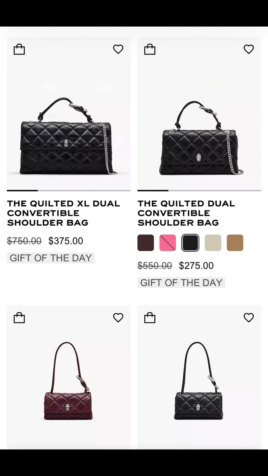 These quilted Marc Jacobs handbags are a steal at 50% off!!!!




#LTKSaleAlert #LTKHoliday #LTKGiftGuide