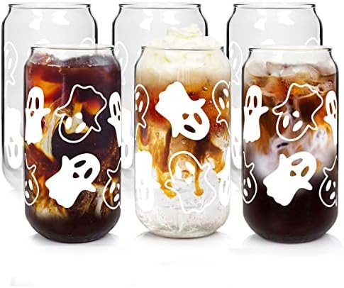 Amazon.com | Halloween Cups, 20oz Halloween Beer Can Glass Tumbler Halloween Coffee Cups Hallowee... | Amazon (US)