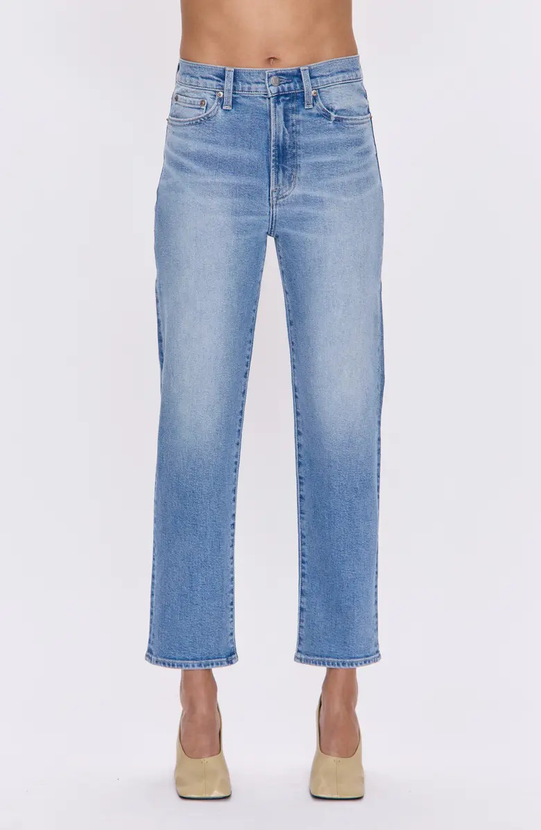 Charlie High Waist Ankle Straight Leg Jeans | Nordstrom
