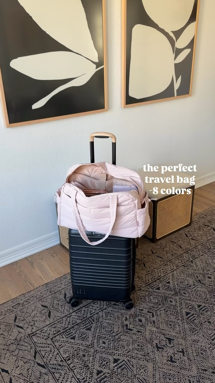 The perfect travel bag on sale for $26! It holds SO MUCH and still works as a personal item for flights! The perfect weekender bag!! 

#LTKmomlife #LTKSaleAlert #LTKTravel