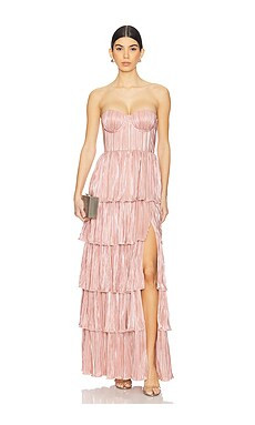 Lovers and Friends Hattie Gown in Rose Gold from Revolve.com | Revolve Clothing (Global)