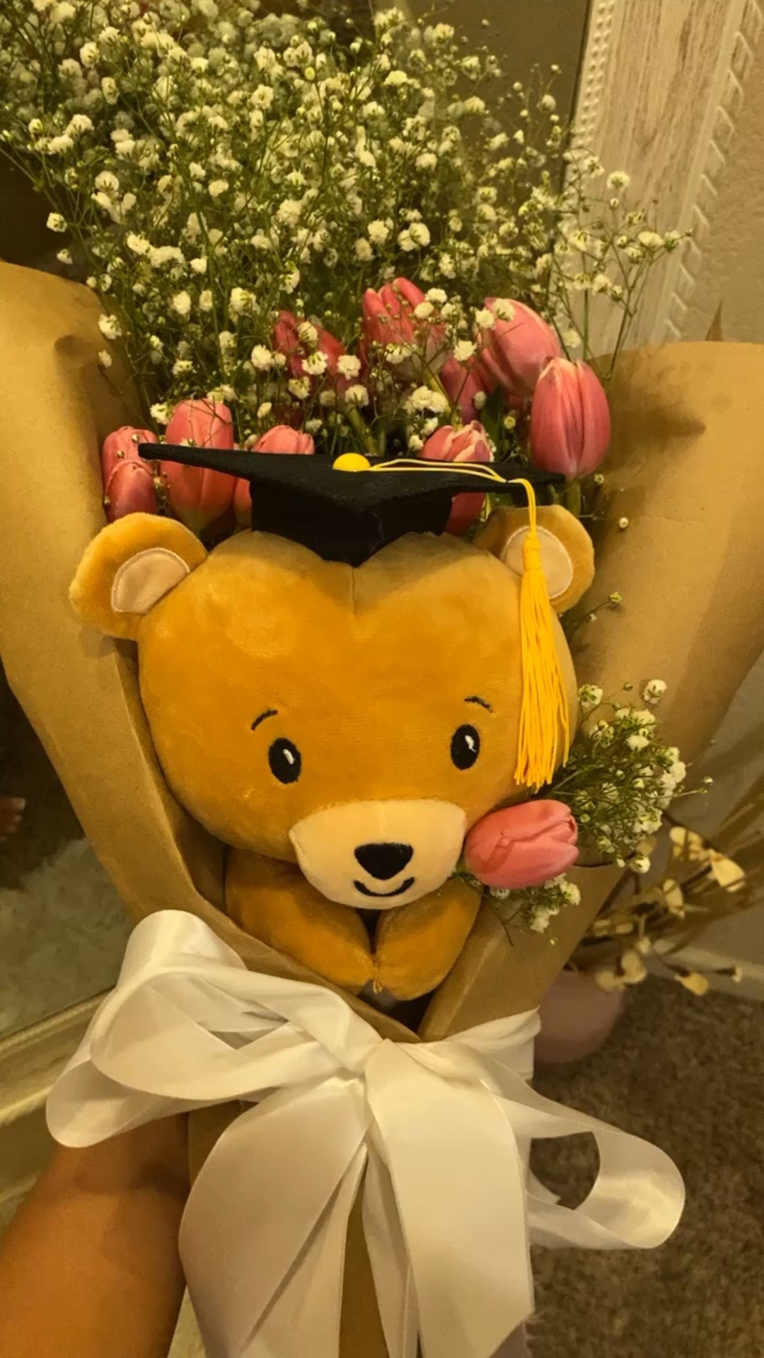 My daughter's kindie graduation bouquet. Cute for any graduation or continuation. Pick any flower. So easy and got so many compliments. #LTKGiftGuide

#LTKFamily #LTKKids
