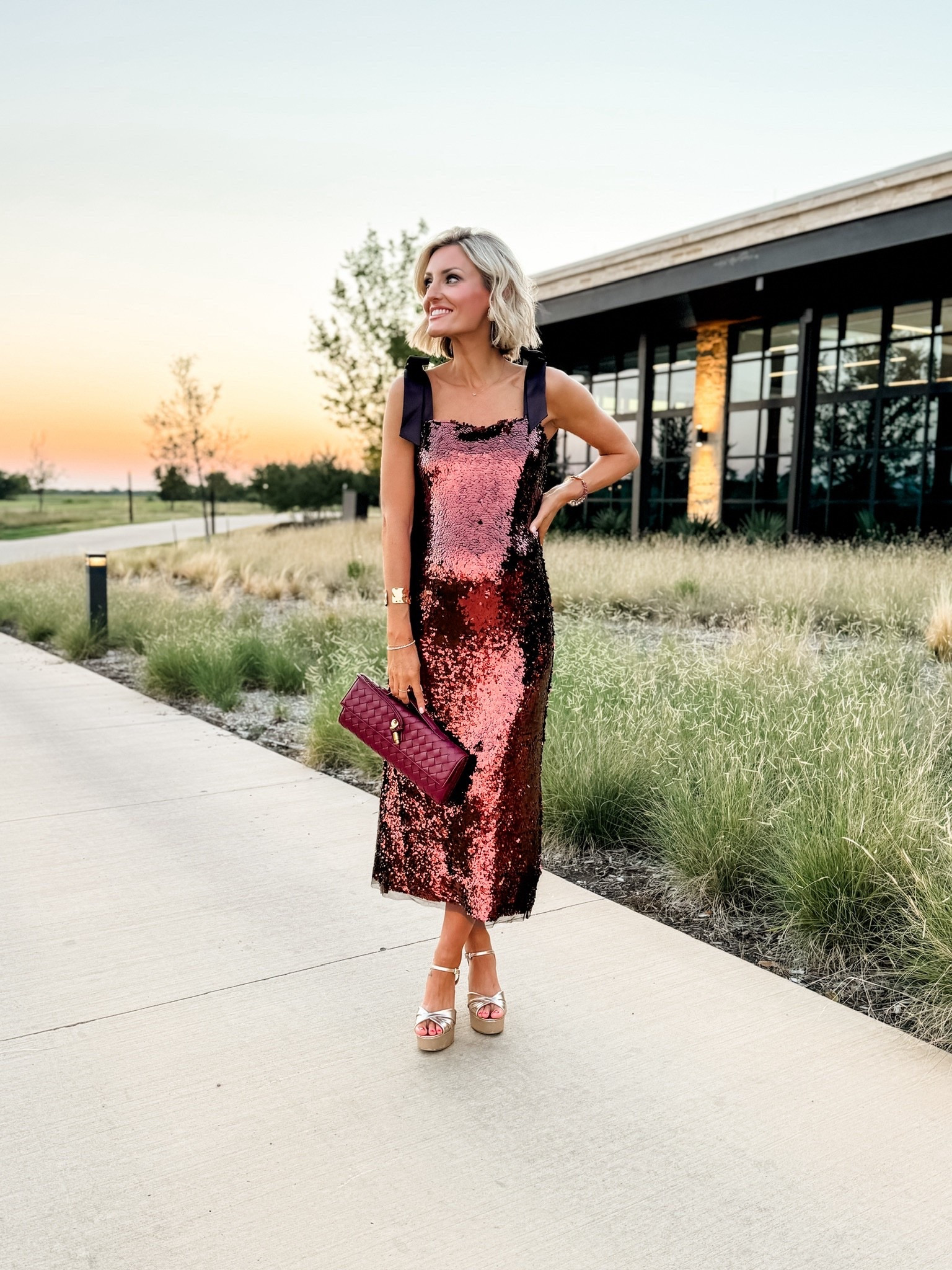 This dress would be perfect for a NYE party ✨ it works great with the bump too! Wearing S. 

Loverly Grey, Tuckernuck, rust dress, sequin dress, NYE dress, New Year’s Eve party dress, bump friendly dress 

#LTKSeasonal #LTKBump #LTKHoliday