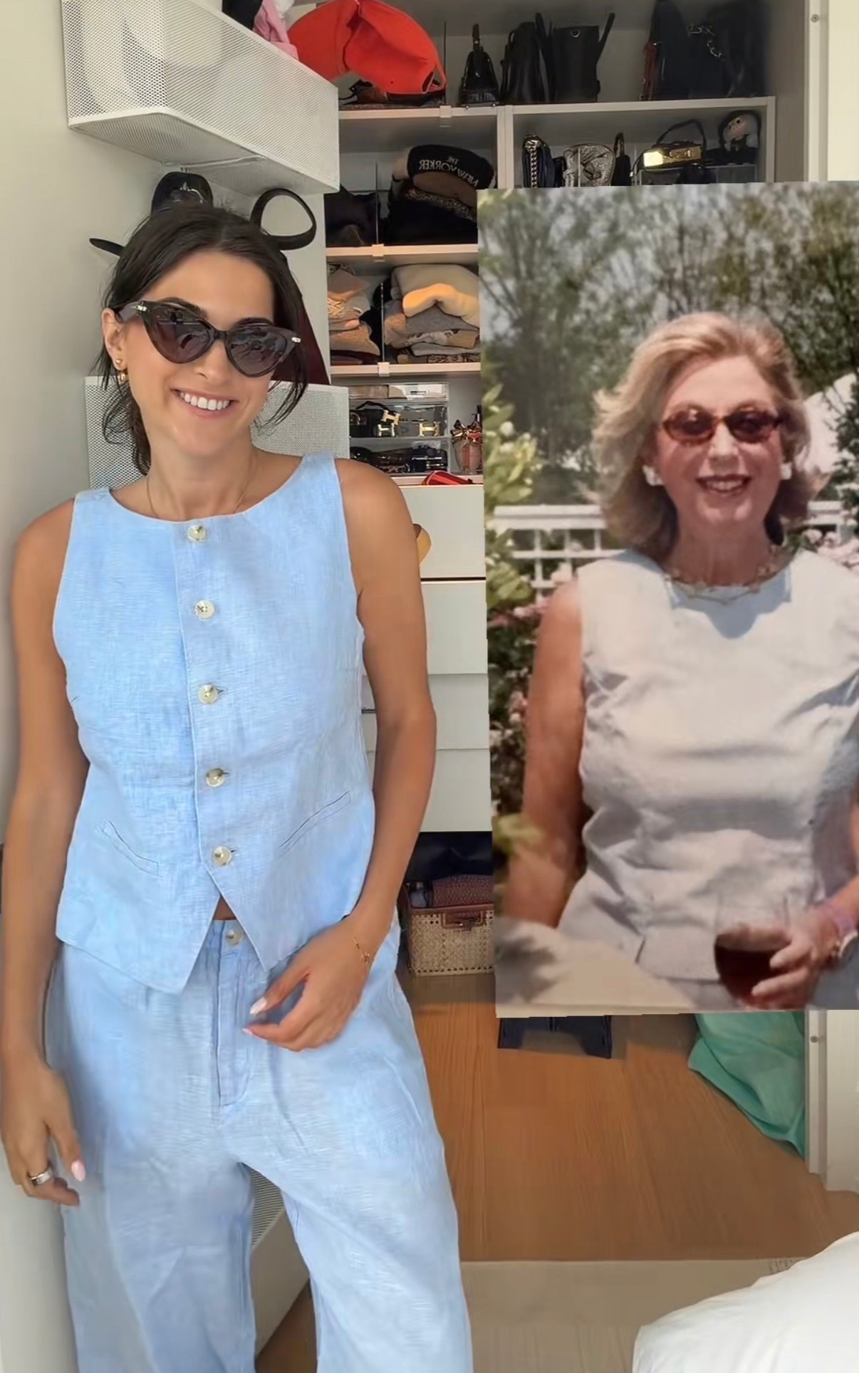 Recreating grandmas outfit. Love this blue vest set

#LTKootd #LTKWorkwear