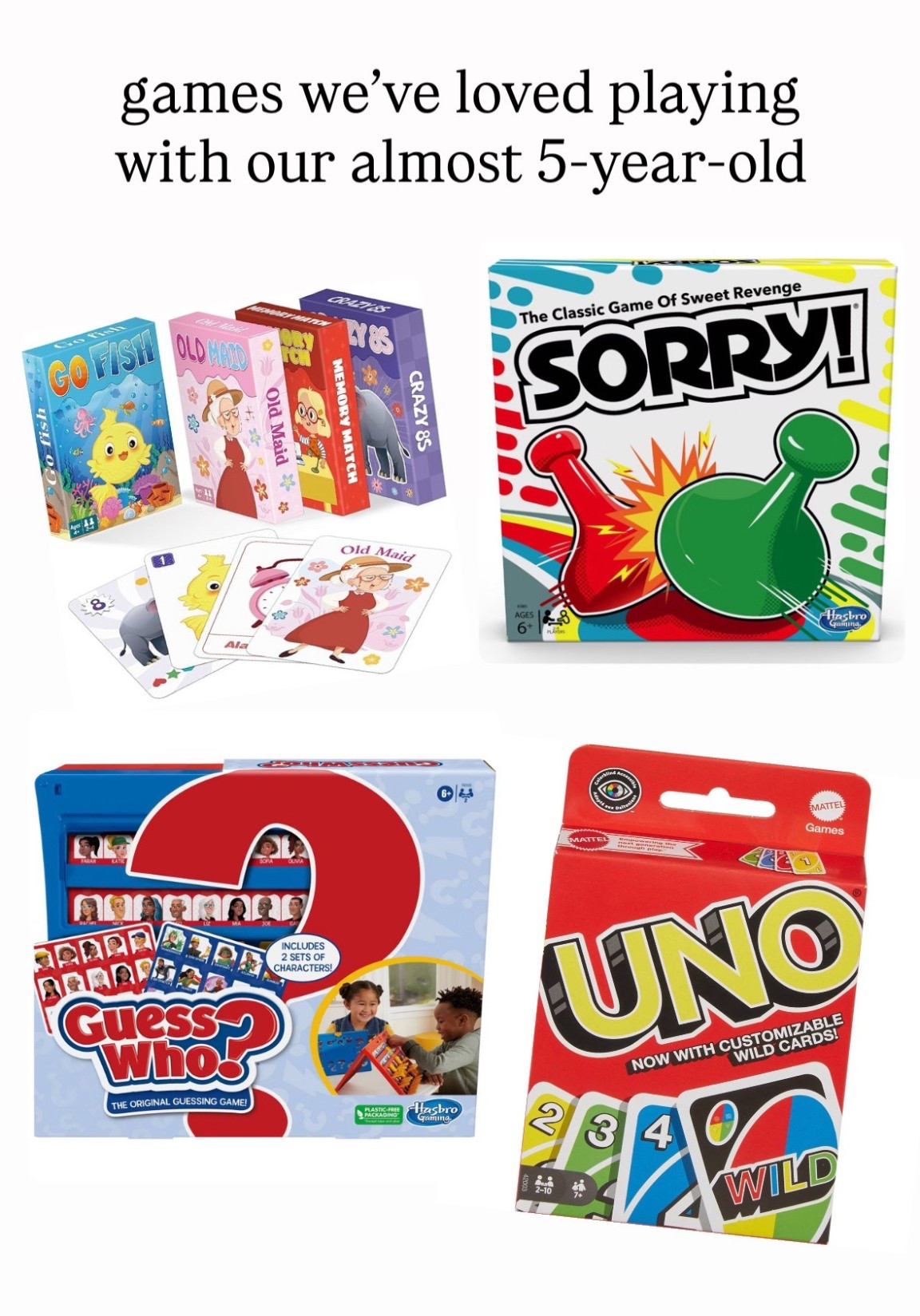 These are some games our almost 5 year old has loved and actually understands and will follow the rules, haha— hard to come by! Linking a few others we’ve really liked too that he enjoys but still struggles to follow the rules lol 

Toddler gift ideas 

#LTKmomlife #LTKFindsUnder50 #LTKKids