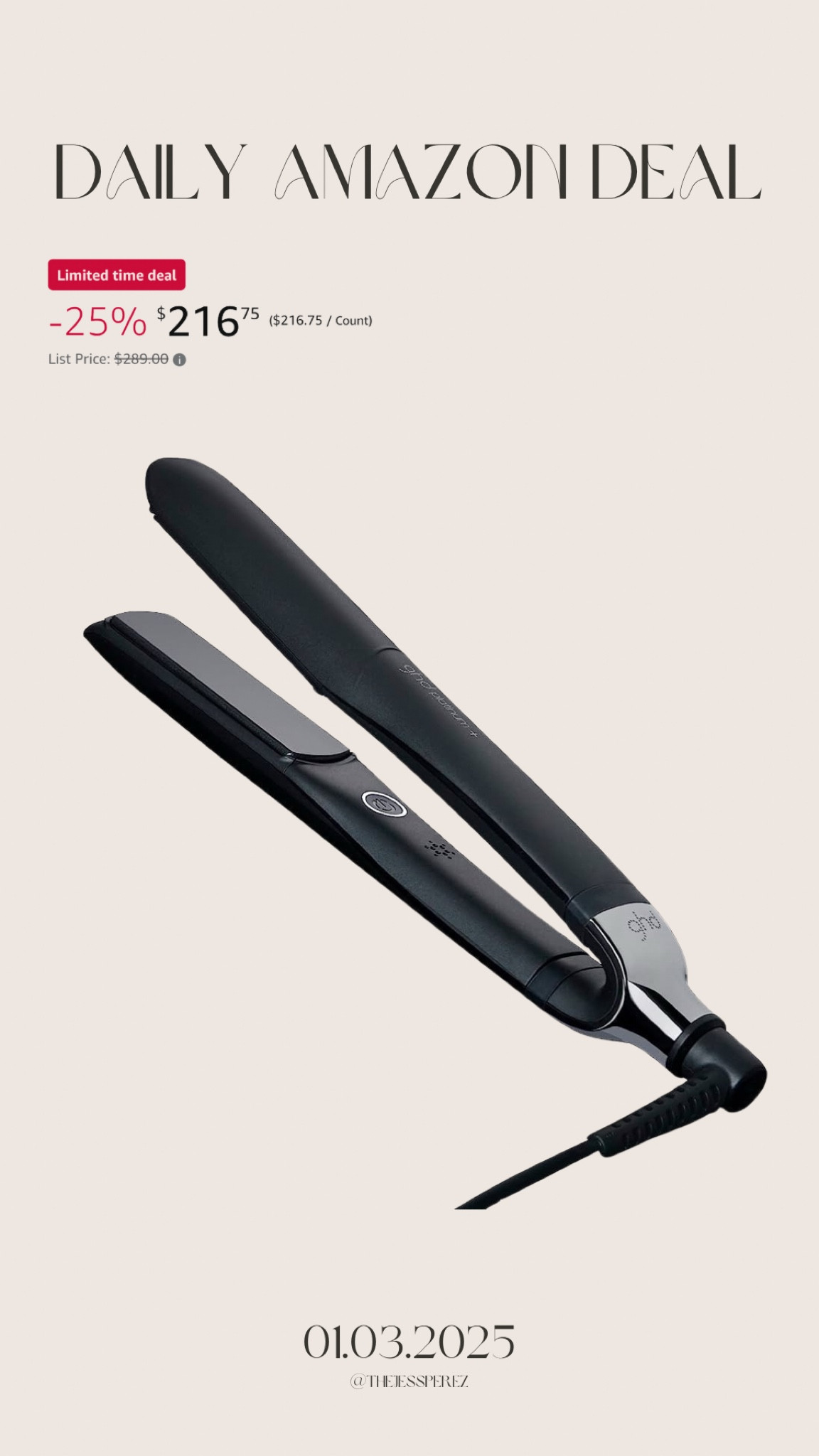 Daily Amazon deal: ghd straightening iron 

#LTKSaleAlert #LTKBeauty