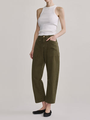 Bilie Easy Barrel Petite 26" Pants | Pine | DL 1961 Women