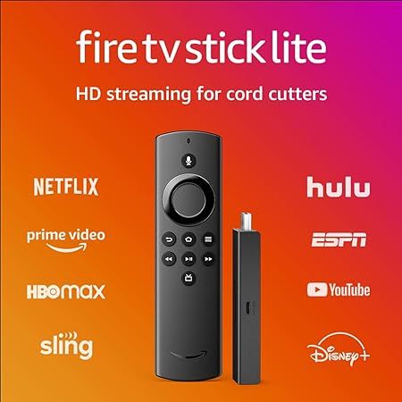 Fire TV Stick Lite with Alexa Voice Remote Lite (no TV controls), HD streaming device | Amazon (US)