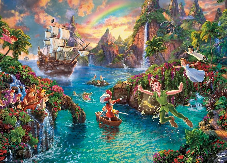 Ceaco - Thomas Kinkade - Disney - Peter Pan's Neverland - 1000 Piece Jigsaw Puzzle | Amazon (US)
