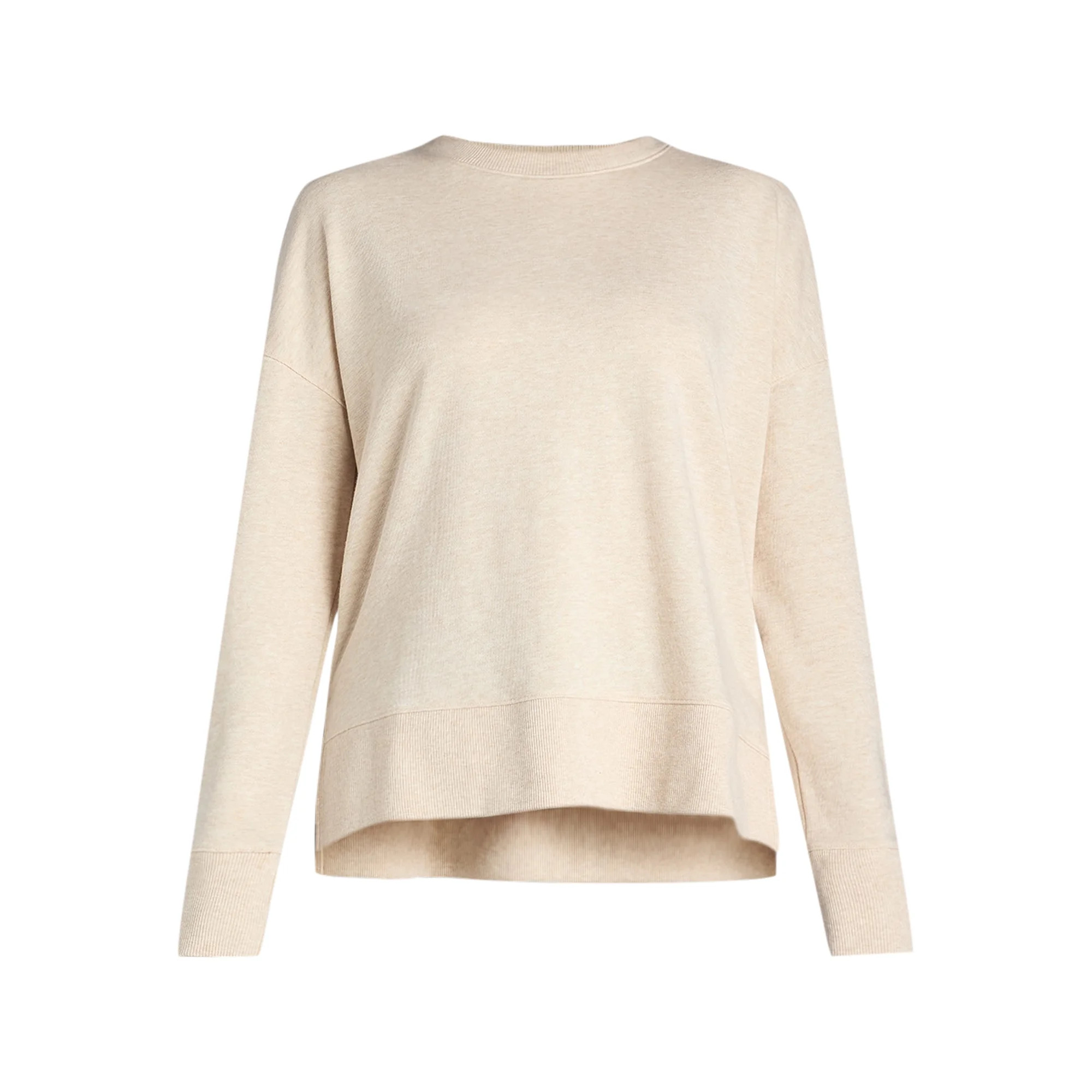 Time and Tru’s Women’s Crewneck Sweatshirt with High Low Hem, Sizes XS-XXXL | Walmart (US)