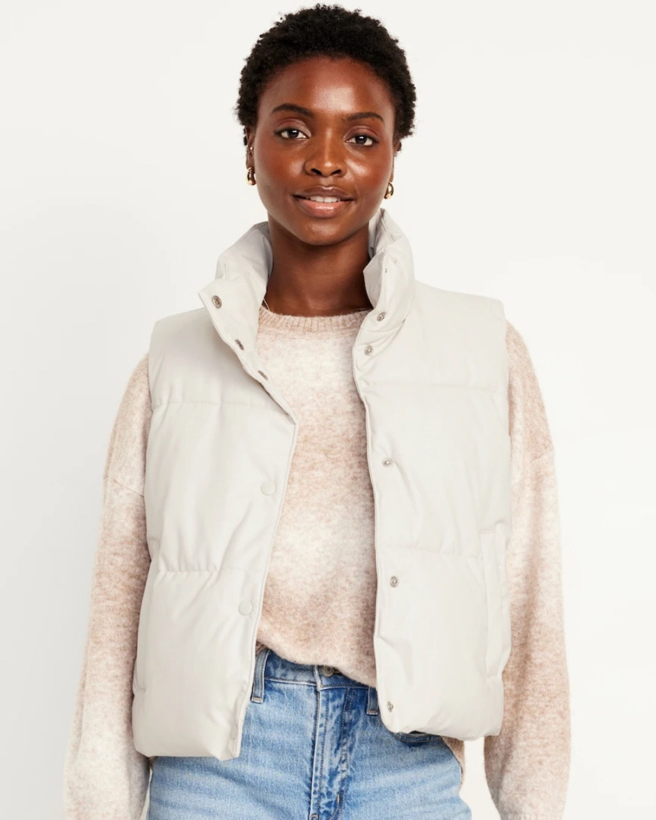 $15 puffer vests TODAY ONLY 
#dealoftheday #puffervest #outerware #leathervest

#LTKFindsUnder50 #LTKGiftGuide #LTKSaleAlert