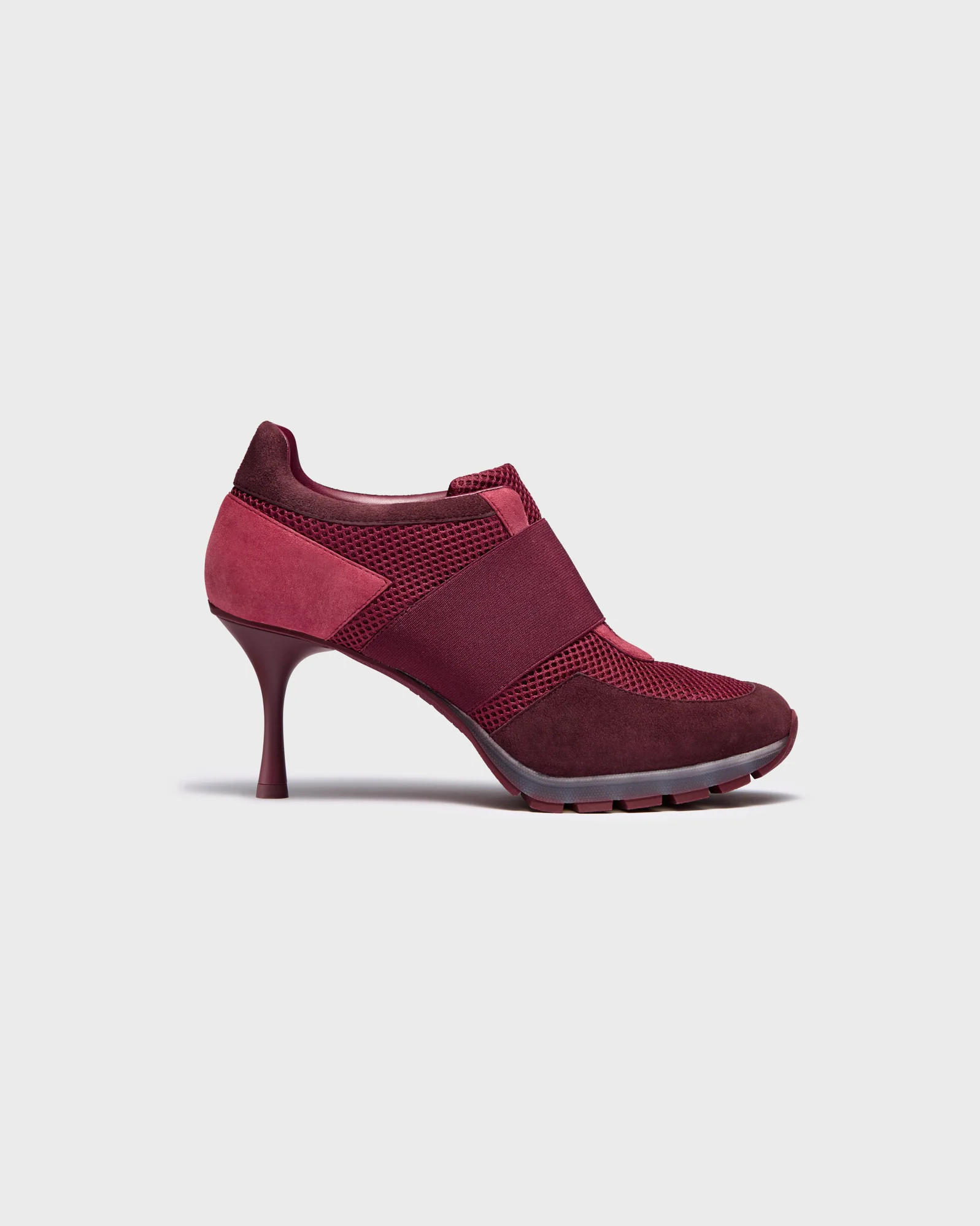 Napa Leather Wide Strap Mesh Suede Shoes | Sneex | Sneex