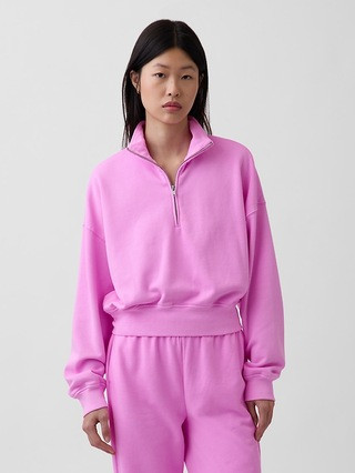 VintageSoft Oversized Half-Zip Wedge Pullover | Gap (US)