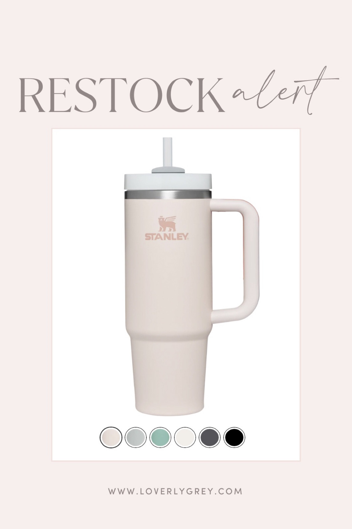 Restock alert! The 30 oz pink Stanley is back in stock! Such a great gift idea #loverlygrey 

#LTKunder50 #LTKGiftGuide #LTKHoliday
