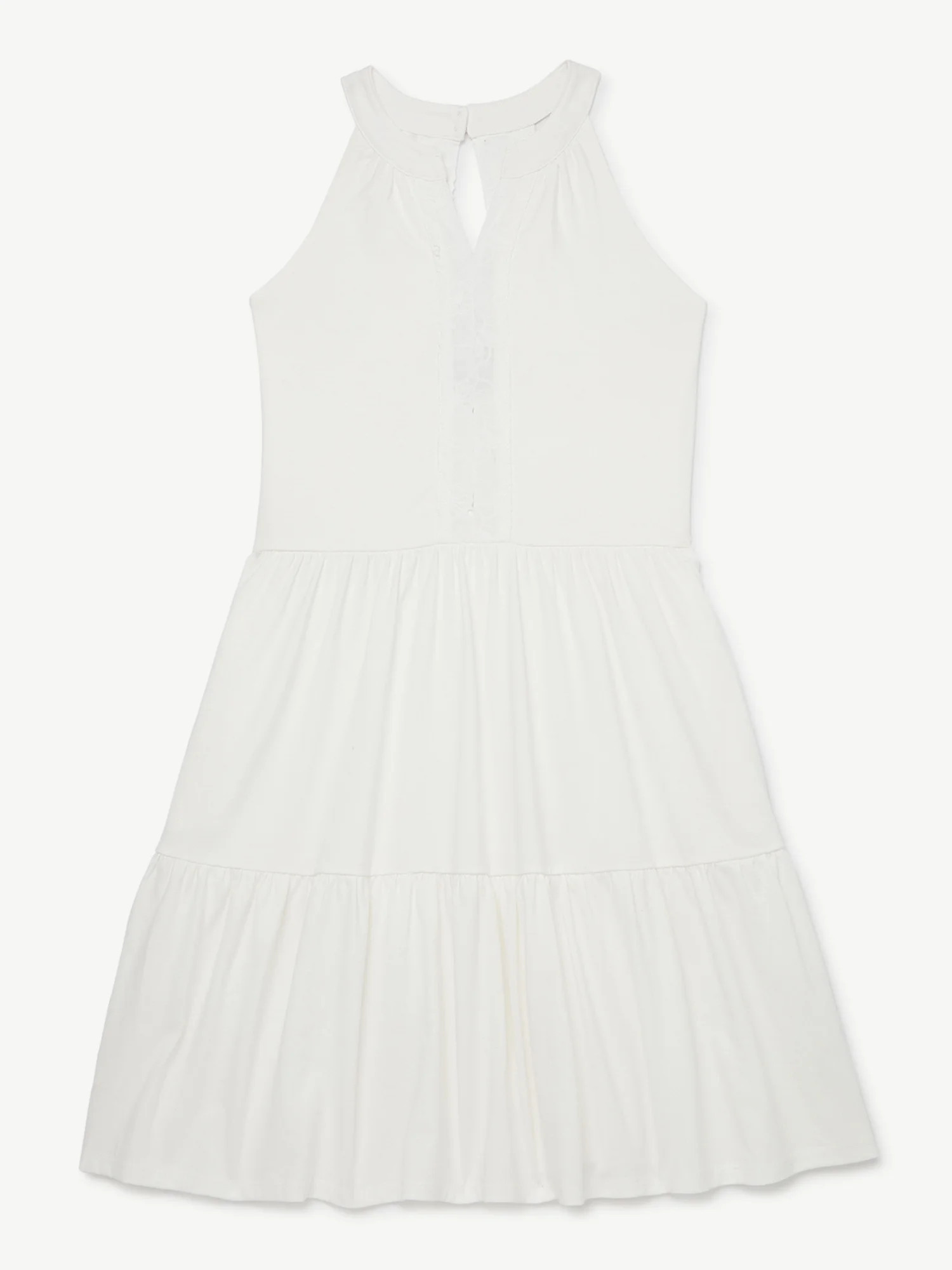 Free Assembly Girls Tiered Halter Dress, Sizes 4-18 - Walmart.com | Walmart (US)