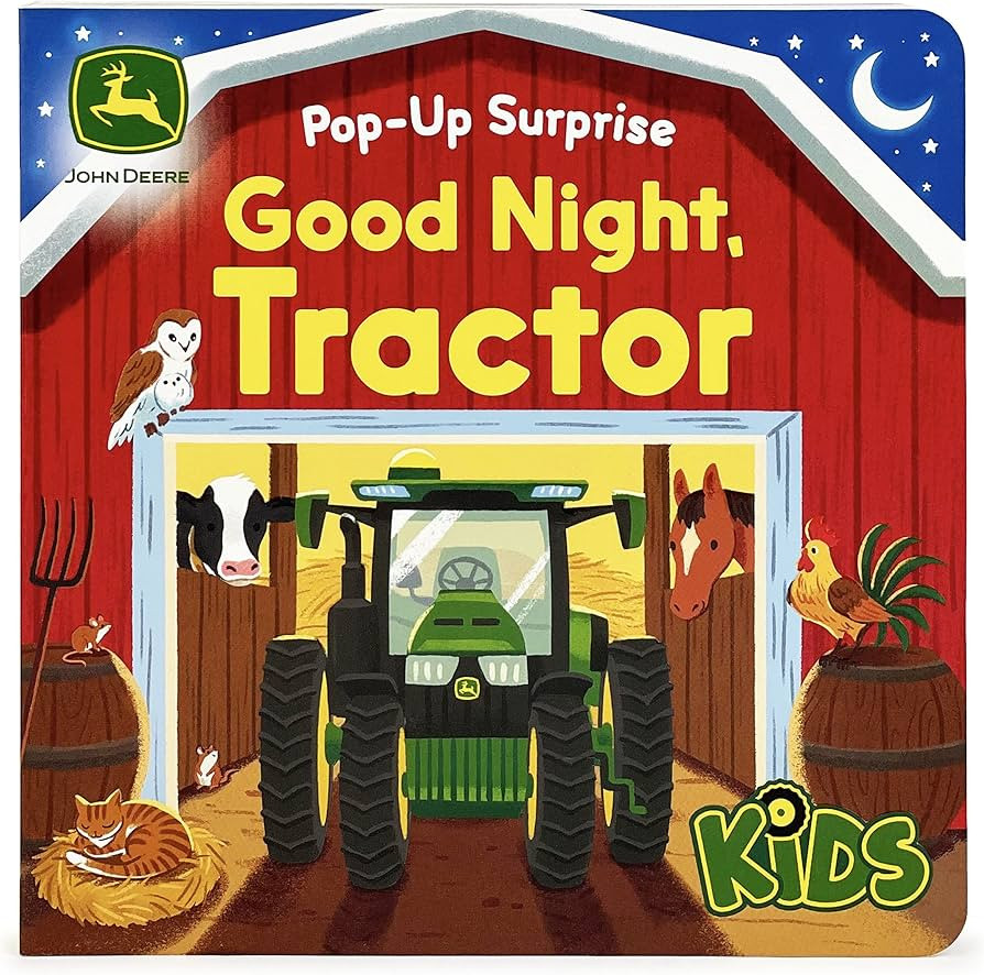 John Deere Kids Good Night Tractor on the Farm: Deluxe Lift-a-Flap & Pop-Up Surprise Board Book, ... | Amazon (US)