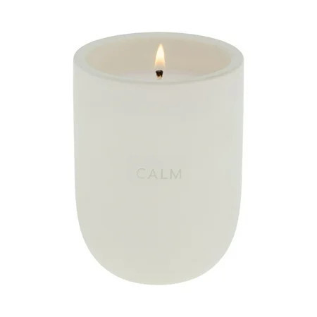 Allswell Calm Scented Ceramic Jar Spa Candle 10 oz., Coconut & Citrus & Amber, White | Walmart (US)