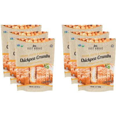 Just About Foods Chickpea Crumbs - Pack of 6 - 12 Oz | Target
