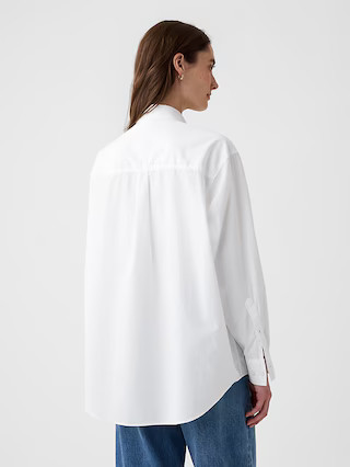 Organic Cotton Poplin Big Shirt | Gap (US)