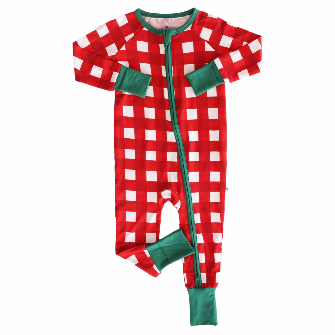 Checking It Twice Convertible Zip Romper | Caden Lane