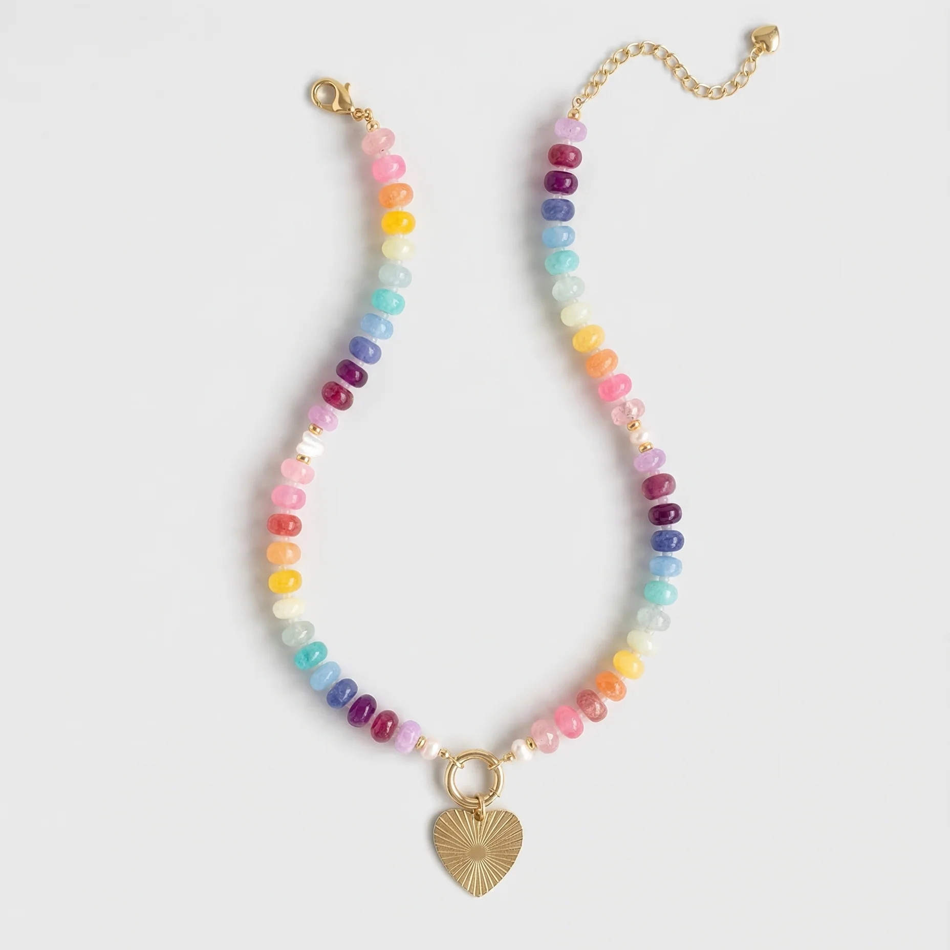Rainbow Heart Necklace | Katie Dean Jewelry