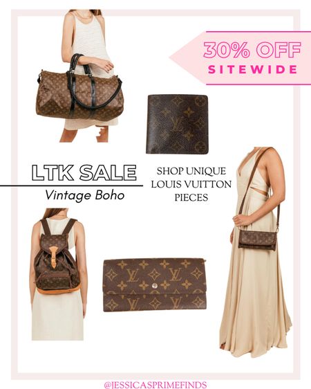 LTK SALE 9/18-20! Vintage Boho Stackable Discount 30% OFF SITWIDE! Shop Pre-loved and Vintage LV Bags that have been given new life! #LTKSale 

#LTKSale #LTKitbag #LTKstyletip