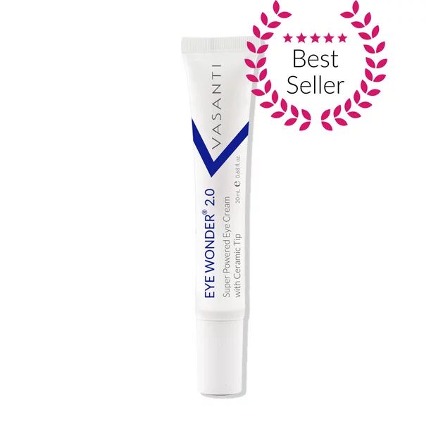 VASANTI Eye Wonder 2.0 Eye Cream with Ceramic Tip for Under-Eyes, 20ml 0.68 fl. oz. | Walmart (US)
