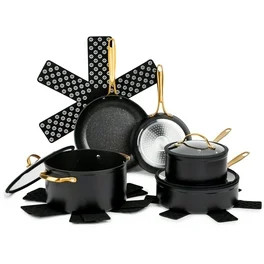 Thyme & Table 32-Piece Cookware & Bakeware Nonstick Set, Sand - Walmart.com | Walmart (US)