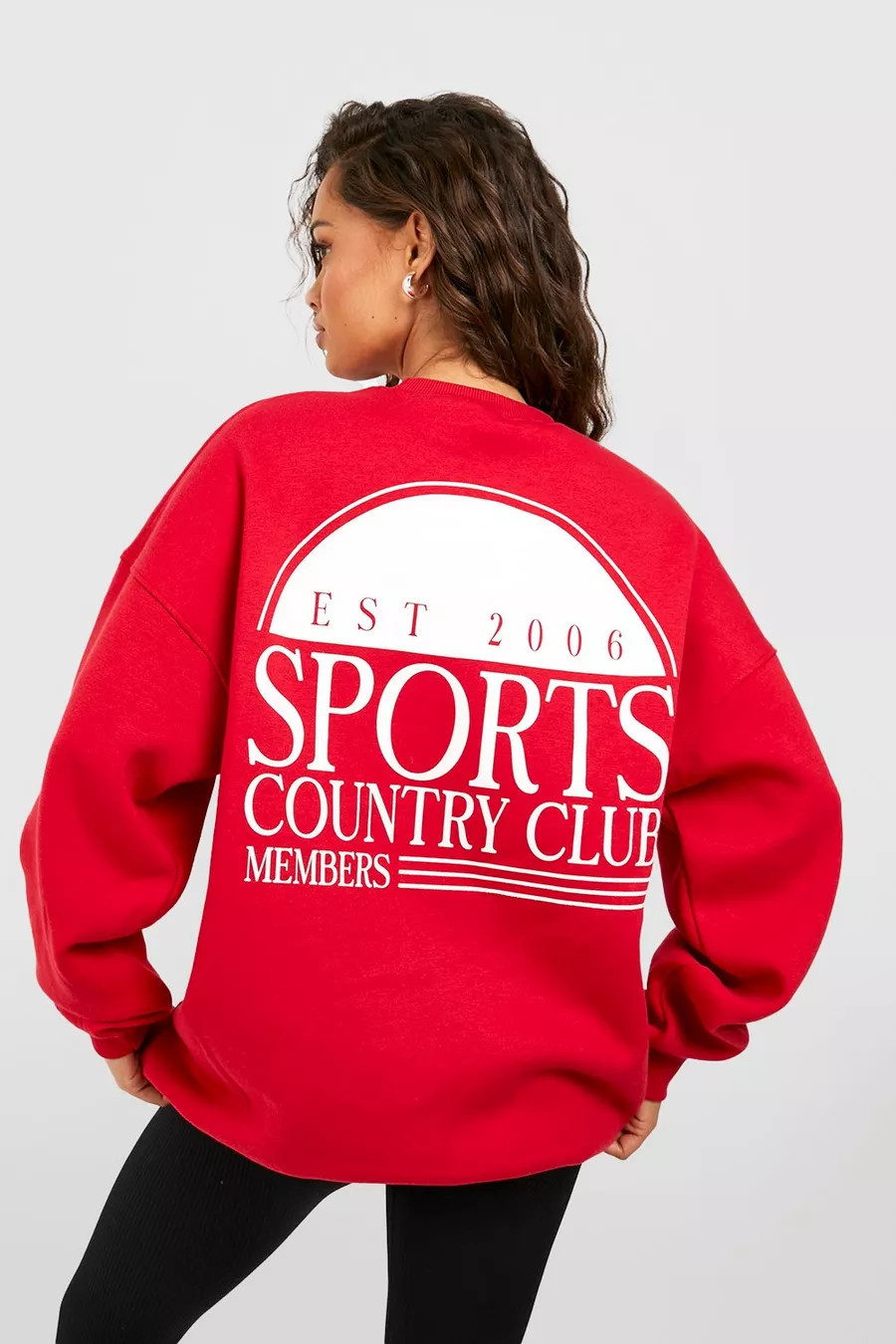 Sports Club Slogan Printed Sweatshirt | boohoo (US & Canada)