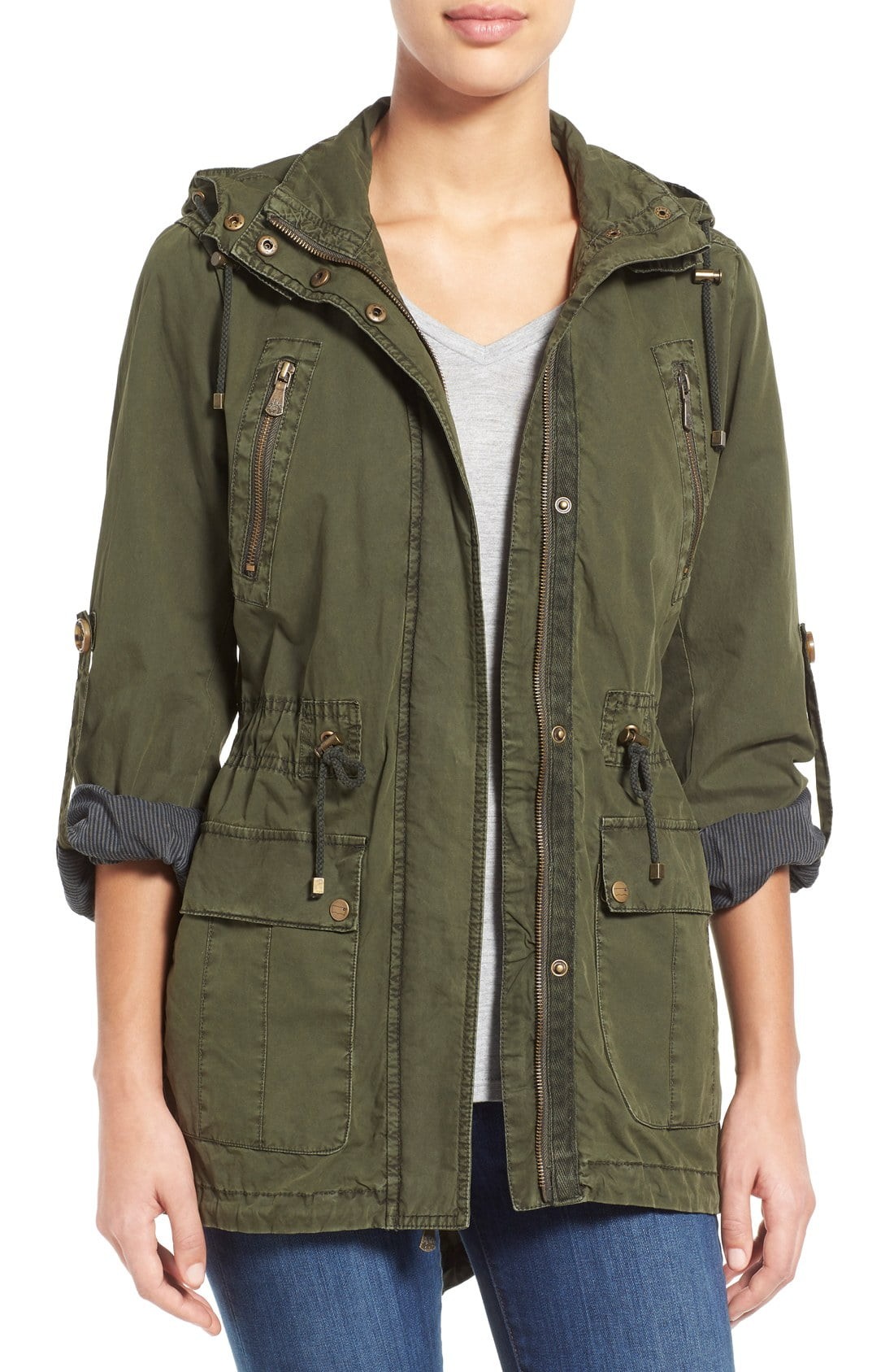 Levi's® Parachute Hooded Cotton Utility Jacket | Nordstrom