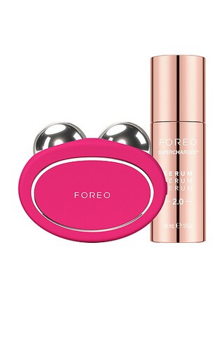 FOREO Bear 2 Facial Device & Supercharged Serum Bundle in Fuchsia - Beauty: NA. Size all. | FWRD 