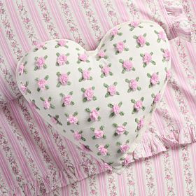 LoveShackFancy Rose Heart Pillow | Pottery Barn Teen