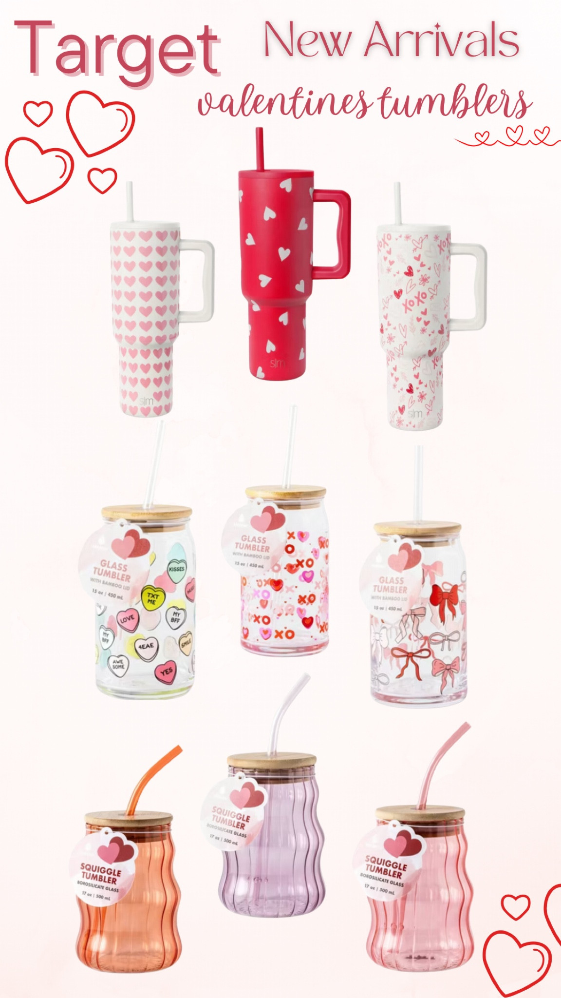 Target Valentine’s Tumblers! ♥️ #target #targetfinds #valentine #valentinesday #tumbler

#LTKSeasonal #LTKGiftGuide