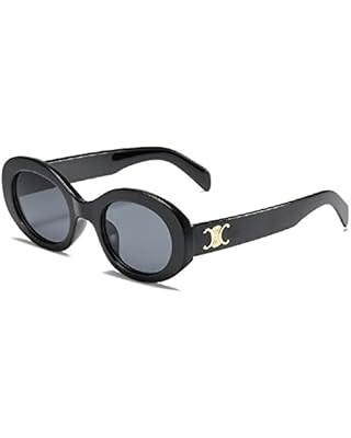 Allarallvr Oval Trendy Retro Sunglasses For Women Men Fashion Sun Glasses AR82158 | Amazon (US)