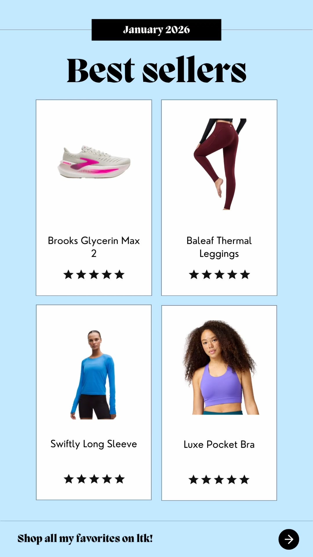 January’s Top Sellers! 🥰

the thermal leggings were definitely my top WORN item of January with it being so cold this month! 

Linking all of your favorites below! ✨



#LTKActive