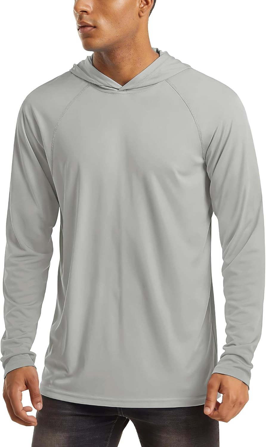 MAGCOMSEN Men's Hooded UPF 50+ Sun Protection T Shirts Long Sleeve Athletic Fishing Shirts Rash Guards | Amazon (US)