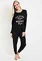 Holiday Thermal Graphic Tee And Jogger Pajama Set | Maurices