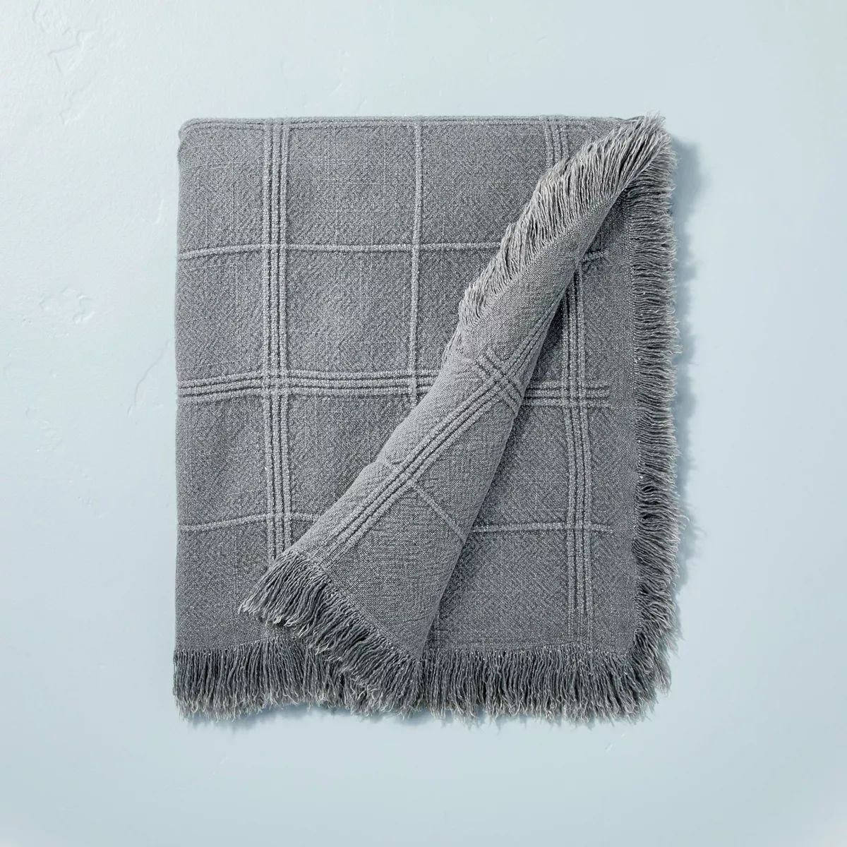 Textured Grid Lines Dobby Throw Blanket - Hearth & Hand™ with Magnolia | Target
