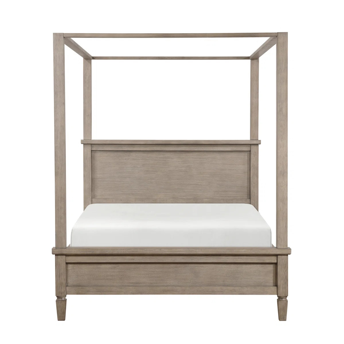 Thickened Solid Wood Canopy Bed With Removable Canopy Frame, Wooden Poster Bed With Headboard & F... | Wayfair North America