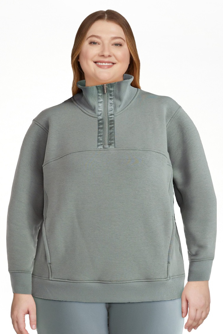 Avia Women's and Women's Plus Fleece Quarter Zip Pullover, Sizes XS-4X - Walmart.com | Walmart (US)