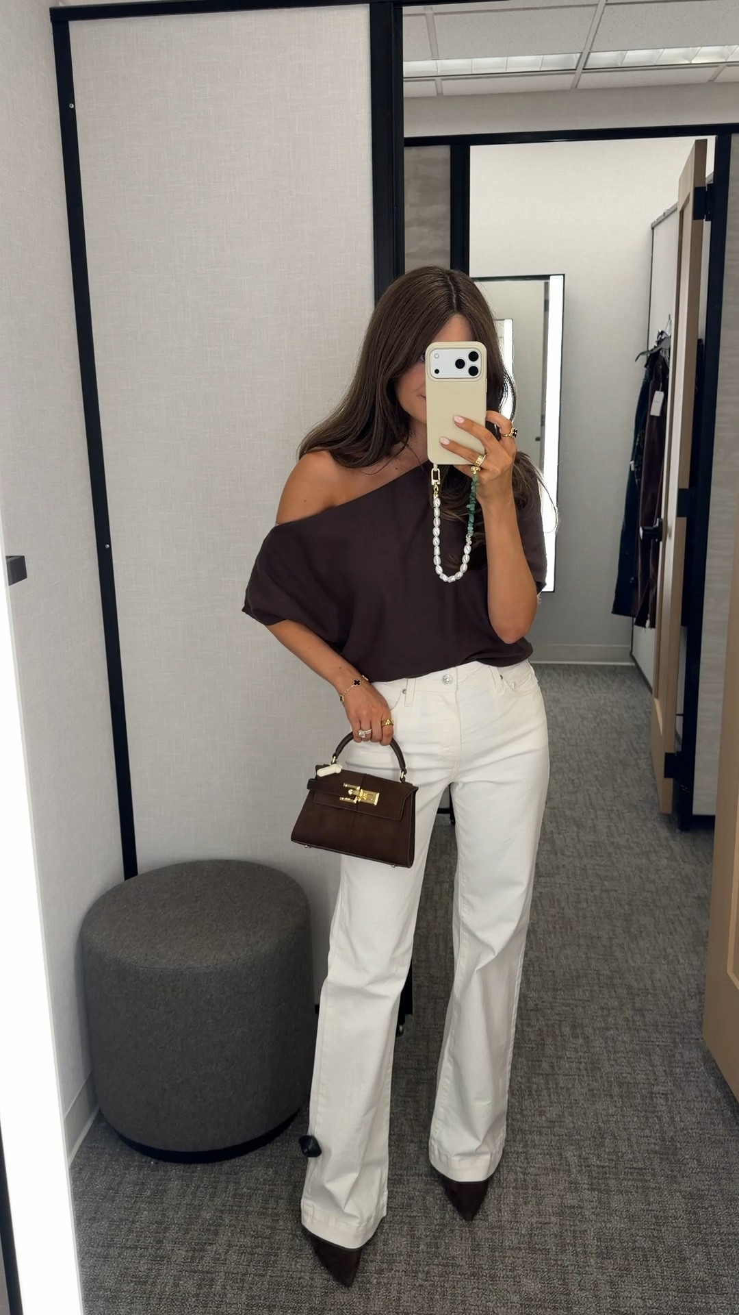 Love this pair of high waist wide leg jeans in an off white color! 🤍✨

#LTKootd #LTKSaleAlert