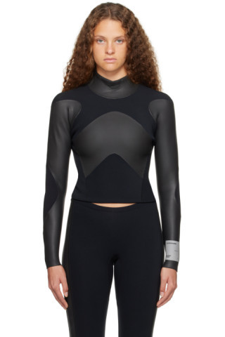 Dion Lee - Haydenshapes by Dion Lee SSENSE Exclusive Black & Gray Long Sleeve T-Shirt | SSENSE