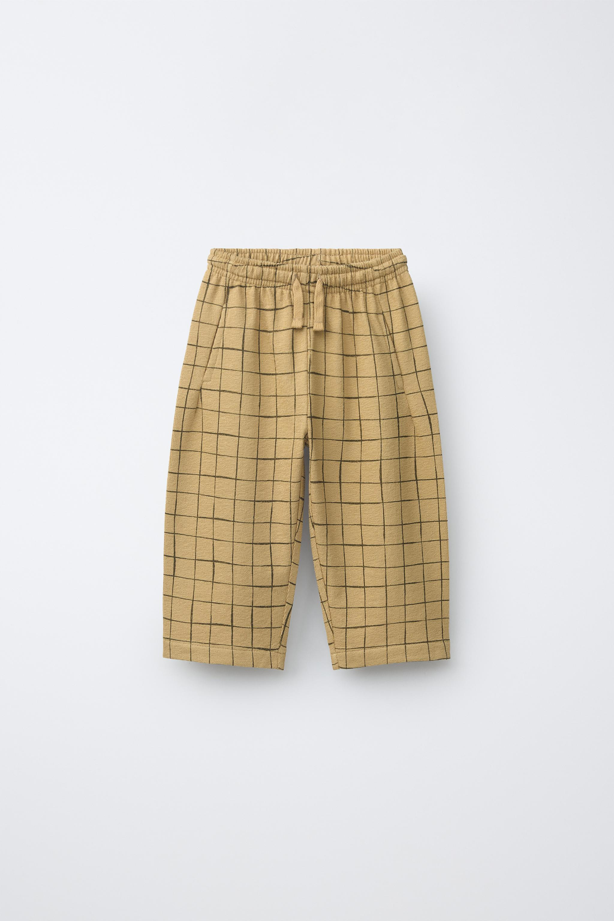 PLAID PRINT PANTS | Zara US