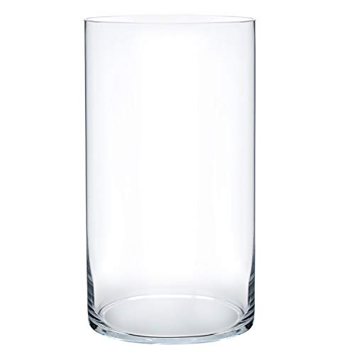 Flower Glass Vase Decorative Centerpiece for Home or Wedding by Royal Imports - Cylinder Shape, 1... | Amazon (US)