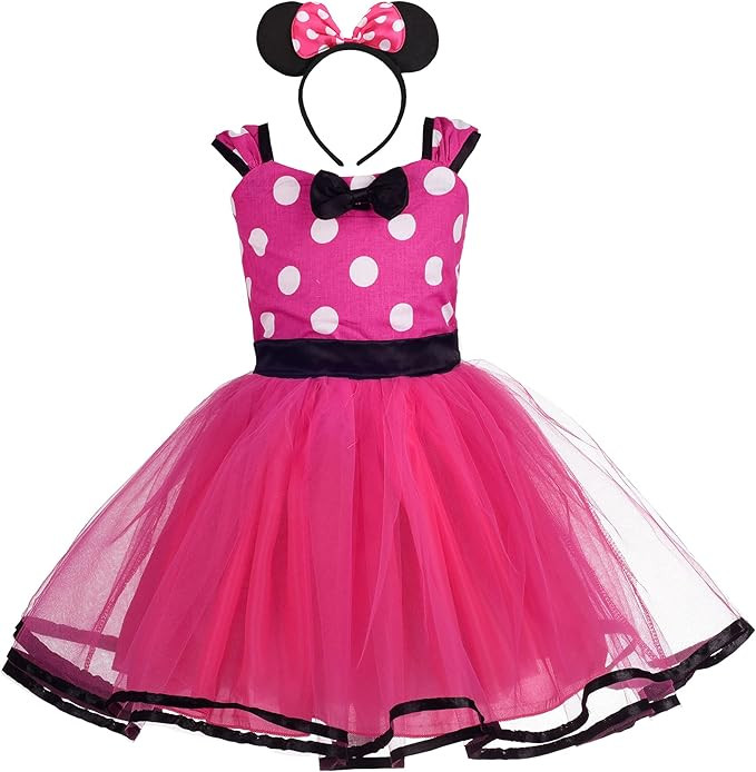 Dressy Daisy Baby Toddler Girl Polka Dots Fancy Dress Up Costume Birthday Party Tulle Dresses Siz... | Amazon (US)