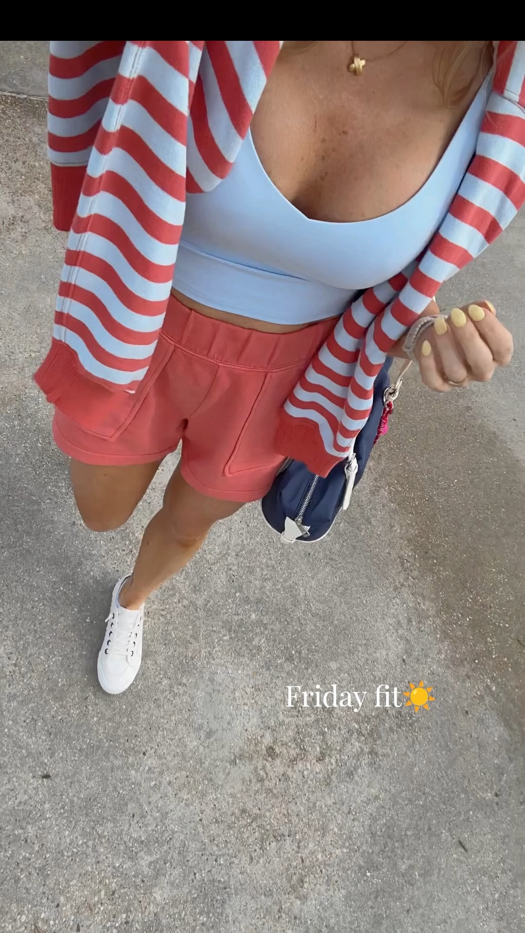 Friday ootd. ☀️ Still very much obsessed with a matching set. 👏🏼

Spring outfits, matching shorts set, spring break, loungewear, beachwear, vacation outfit

#LTKstyletip #LTKover40 #LTKActive