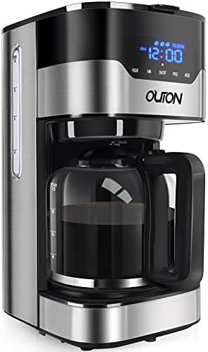 Outon Coffee Maker 10 Cup, Programmable Drip Coffee Maker, Multiple Brew Strength, Auto Shut Off,... | Amazon (US)