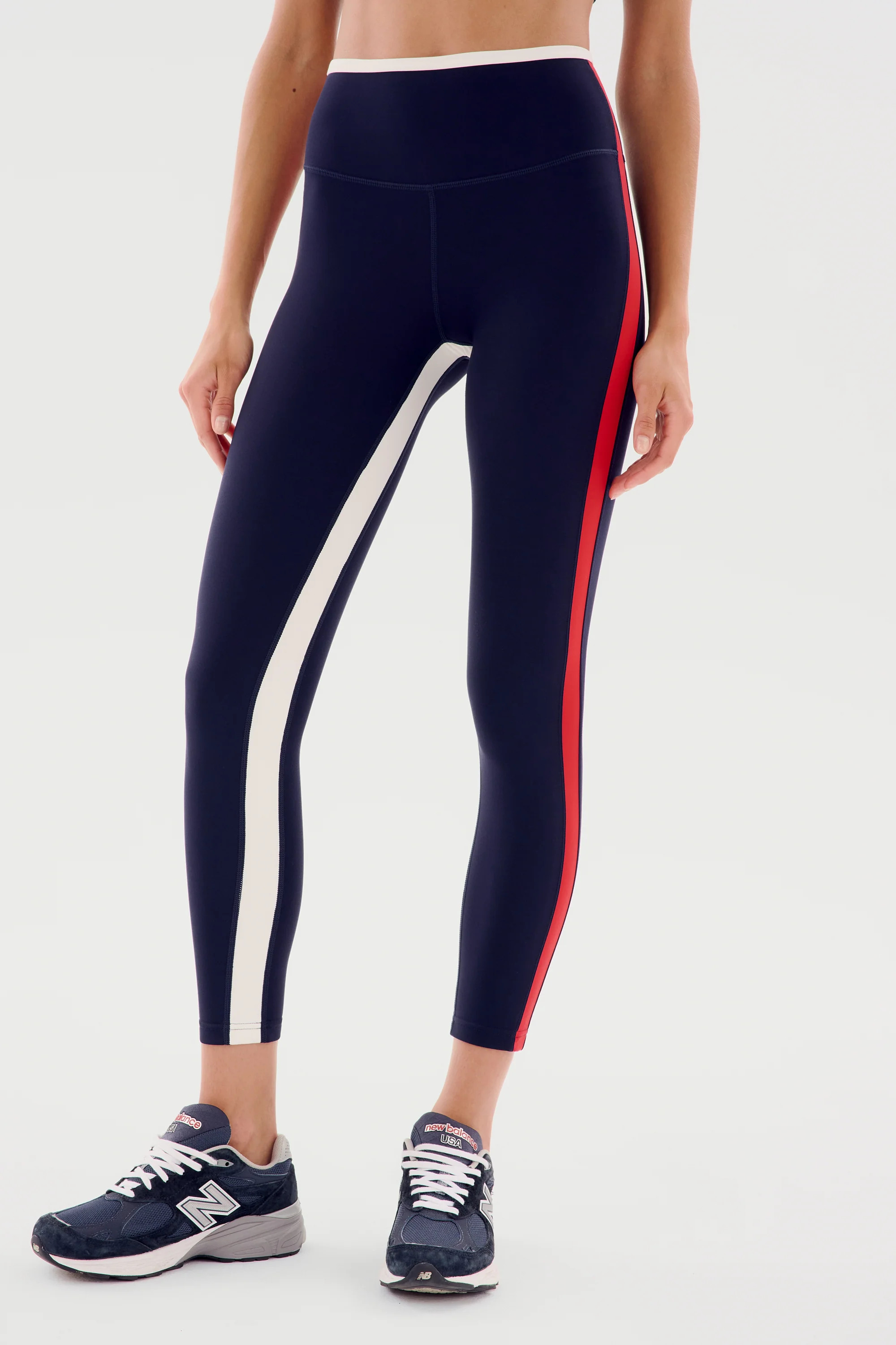 Sam High Waist Rigor 7/8 - Indigo/White | SPLITS59 | Splits59.com