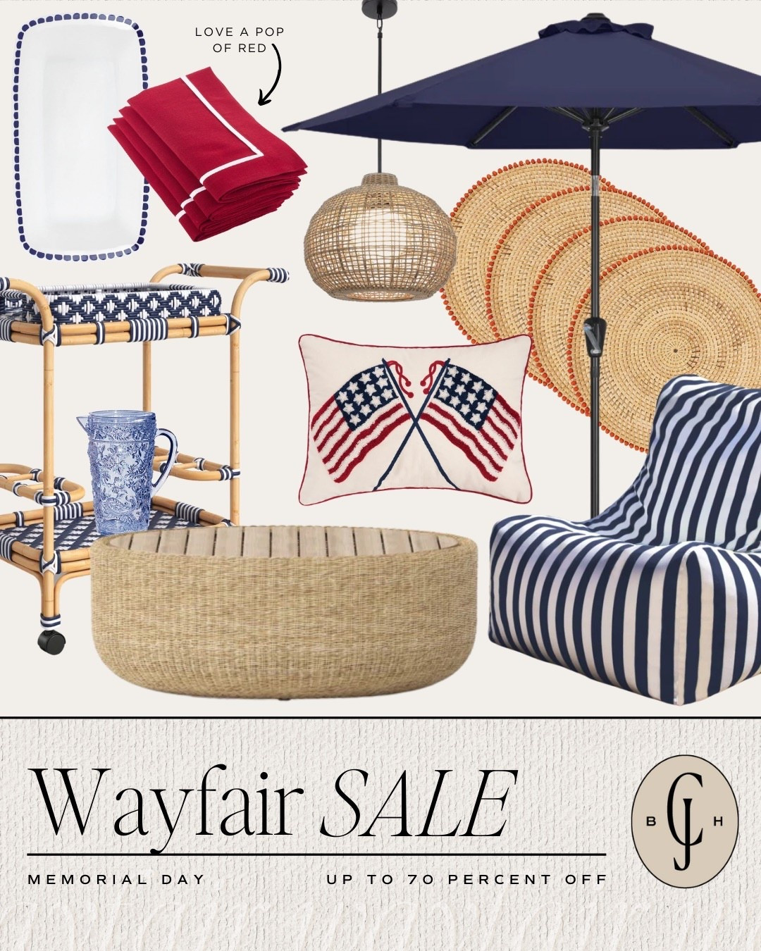 Wayfair sale! 4th of July decor 