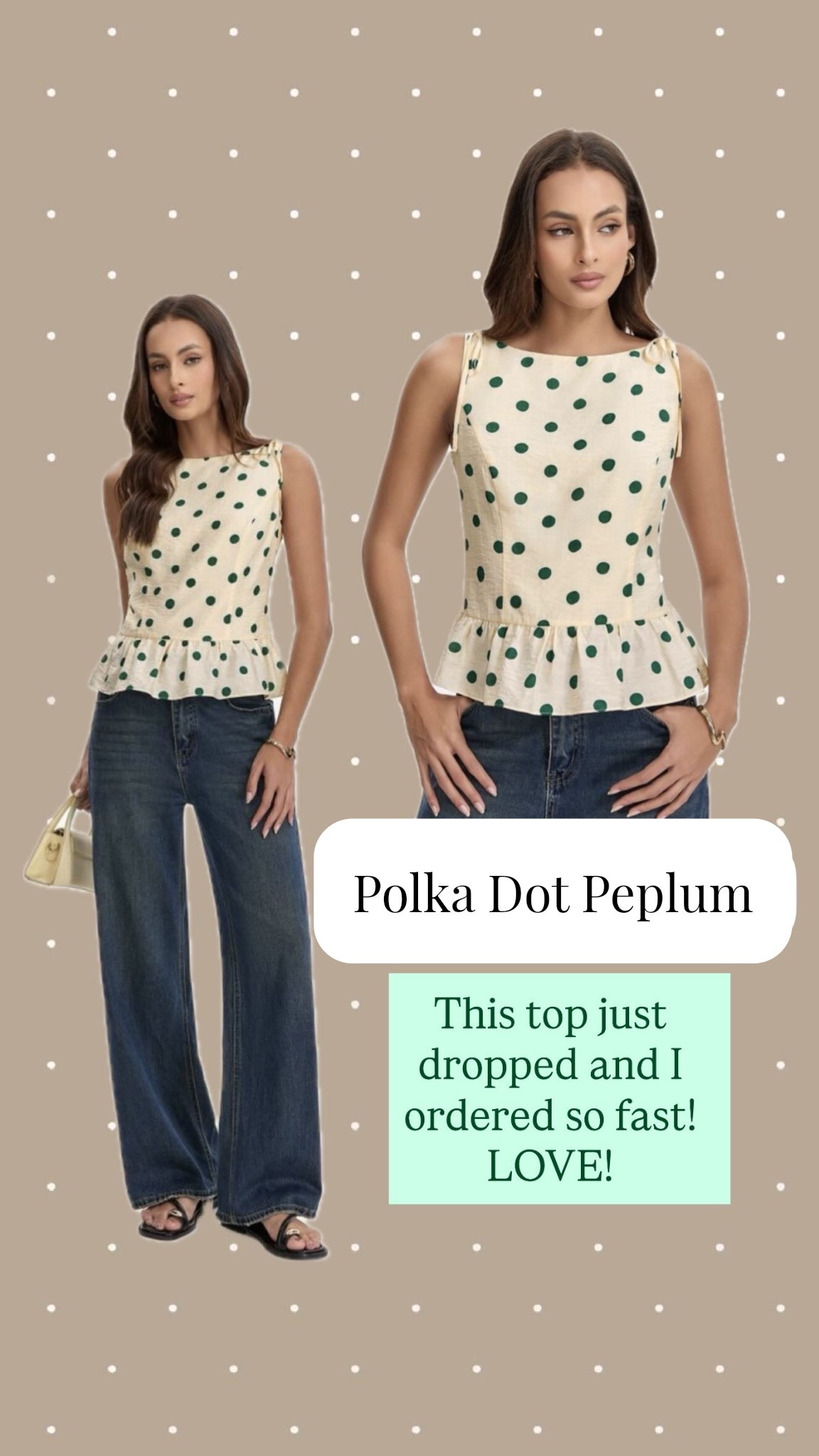 Polka dots are all over and this top is darling!

#LTKOver40 #LTKgrwm